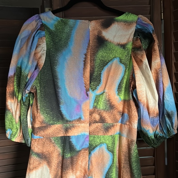 NWT ROTATE Cara Organic Cotton - Poplin Midi Dress - Picture 7 of 11